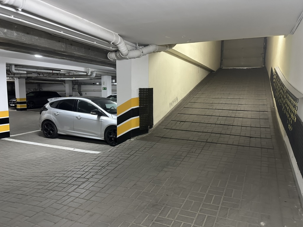Exit ramp from the underground garage
